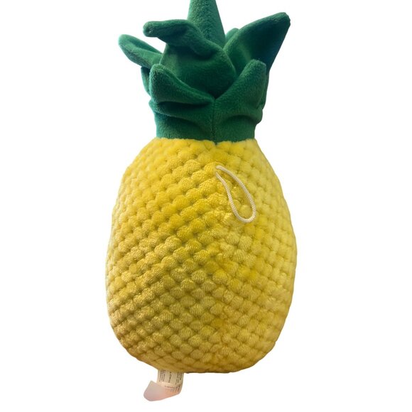 Fiesta Pineapple Plush Toy Anthropomorphic Smiling Pink Flower Hawaii Summer 14" - Picture 4 of 5